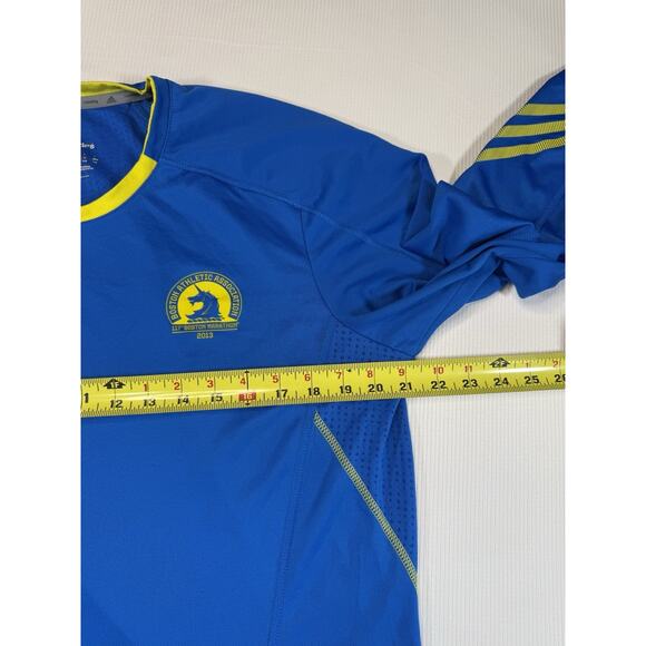 Adidas Boston Marathon 2013 Long Sleeve Running Shirt Blue Men’s Large - Picture 5 of 8